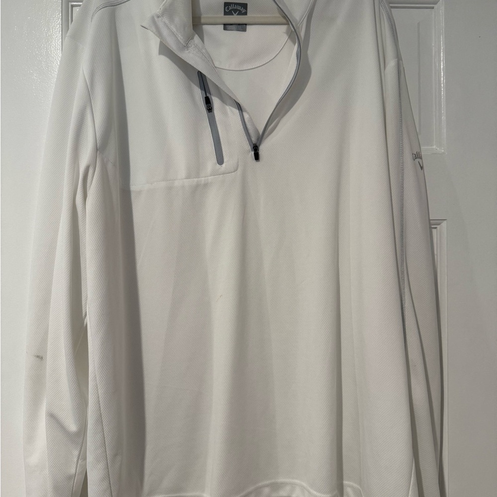 Callaway White Performance Pullover